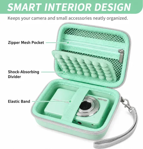 Miniatura 6 de Funda para cámara digital Grapsa para CAMKORY/para Kodak Pixpro/para VAHOIALD/para Sony DSCW800 830/ para Canon PowerShot 180 190. Portaaccesorios