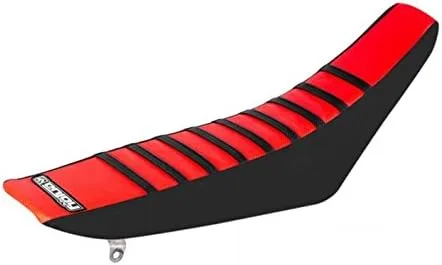 Miniatura 6 de Enjoy Mfg Funda de asiento compatible con Honda 2004-2009 CRF 250 CRF250 - All Black/Black Ribs #53