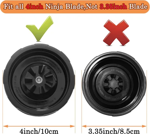 Miniatura 3 de Vasos de licuadora de repuesto para Ninja, vasos de licuadora de 24 onzas con tapas para llevar compatibles con Ninja BL450 BL456 BL480 BL482 BL642