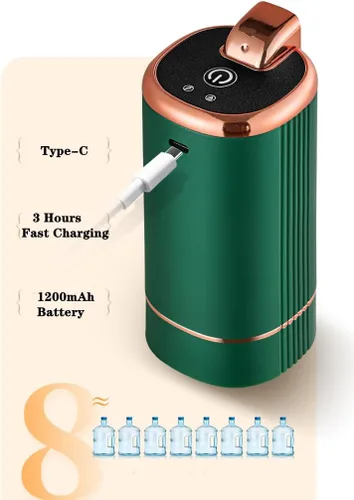 Miniatura 3 de Dispensador de agua plegable de 5 galones, bomba eléctrica para botella de agua con base extraíble para jarra de 1 a 5 galones, dispensador