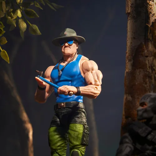 Miniatura 8 de G.I. Joe Serie clasificada #129, Mad Marauders SGT Slaughter, figura de acción coleccionable de 6 pulgadas con 18 accesorios