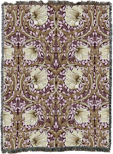 Miniatura 15 de Pure Country Weavers William Morris - Manta de Pimpernel XL - Artes y manualidades - Tapiz de regalo tejido de algodón - Fabricado en los Estados