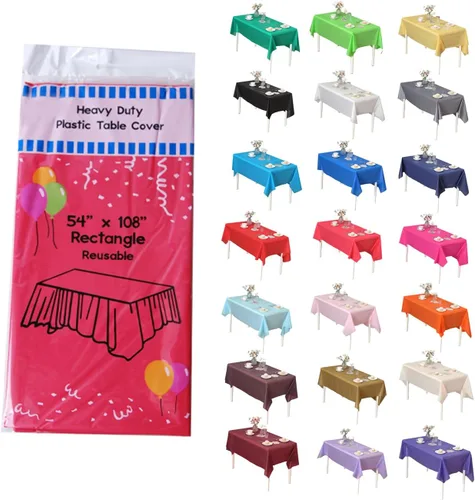 Miniatura 6 de Evershine - Mantel de plástico resistente (reutilizable, 12 unidades)