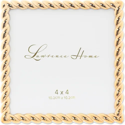 Miniatura 20 de Lawrence Frames Marco de metal con diseño de cuerda, 4 x 6, color plateado Plata
