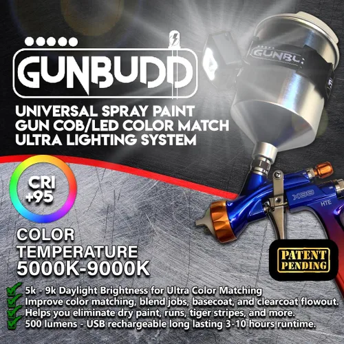Miniatura 2 de Sistema de Iluminación Ultra Universal para Pistola de Pulverización COB/LED (Luz de Coincidencia de Color para Pistola de Pintura Automotriz) 5-9K