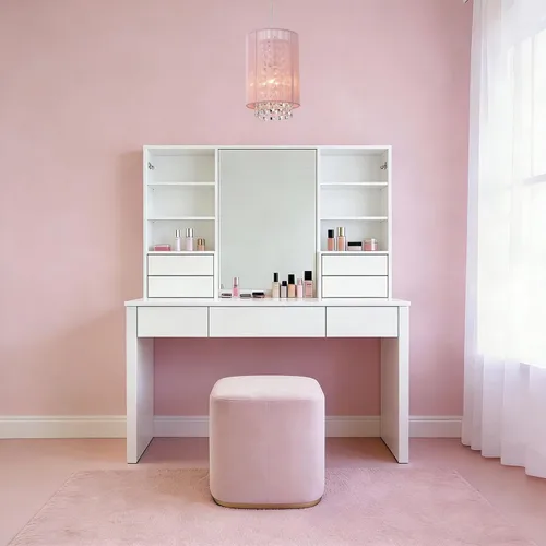 Miniatura 3 de Candelabro pequeño enchufable con 1 luz colgante, lámpara colgante de cristal rosa para dormitorio de niñas