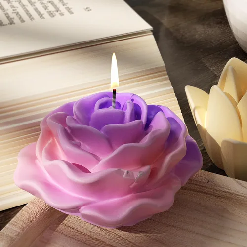 Miniatura 4 de Paquete de 9 moldes de velas de suculentas florales, moldes de silicona para fundición de resina para decoración del hogar y fabricación de velas