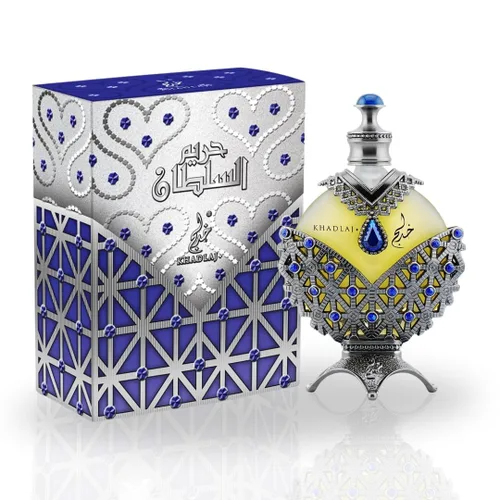 Khadlaj Hareem Al Sultan Blue Antique CPO-35ML (1.18 onzas) por Khadlaj, fragancia icónica original, aceite de perfume para hombres y mujeres,