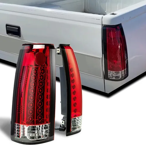Luces traseras LED HECASA Compatibles con 1988-2000 Chevy Silverado GMC Suburban Tahoe Sierra C/K 1500 2500 3500 sin bombillas, lámparas de freno