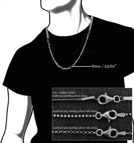 Miniatura 5 de Handmade Pendant on cord Necklace sterling silver cross necklace for men pendant men nail cross pendant cross pendant chain gothic punk rock