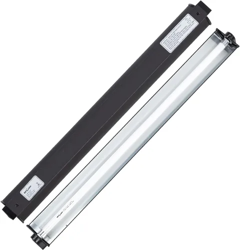 Miniatura 10 de REPTI ZOO Kit combinado de iluminación para reptiles T5 HO UVB de 8 W, campana de terrario de reptil de 12 pulgadas, con reflector curvado