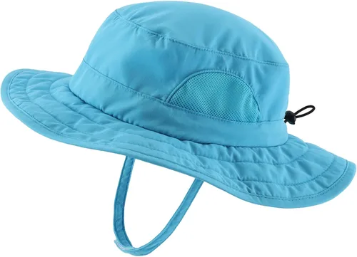 Miniatura 42 de Connectyle Sombrero de sol para niños y niñas, sombrero de pescador de ala ancha UPF 50+, sombrero de protección solar, sombrero transpirable
