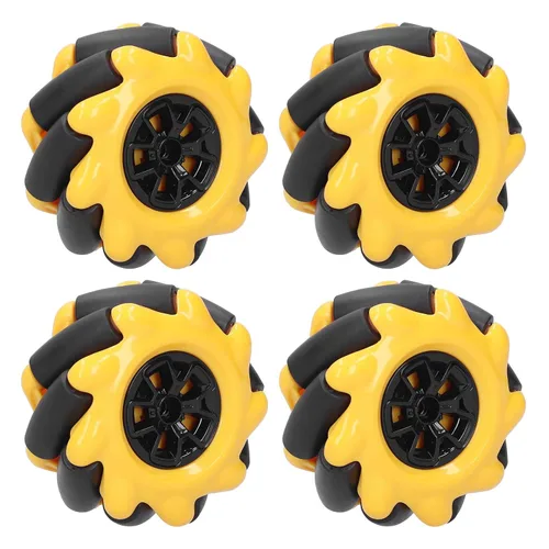 Miniatura 6 de Mecanum Wheel Robot Kit con ruedas omnidireccionales de 2.362 in para proyectos de coches inteligentes STEM de motor TT