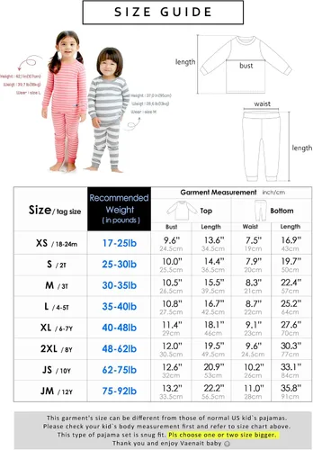 Miniatura 5 de VAENAIT BABY 12M-7T Kids Boys Girls Unisex Toddler Colorful StripeSimple Xmas Holiday Sleepwear Pajama 2pcs Set