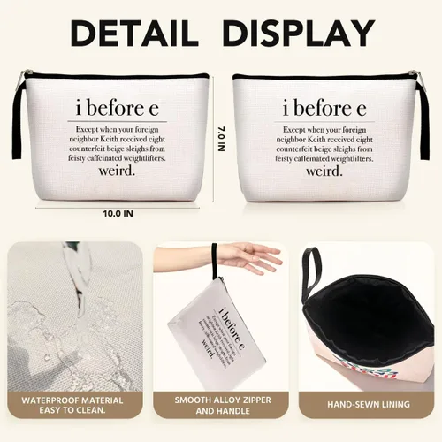 Miniatura 2 de Regalos para profesores, regalos de agradecimiento para profesores, regalos que tú, bolsa de maquillaje imprescindible para profesores, regalos