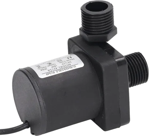Miniatura 8 de Bomba sumergible pequeña DC12V 20W 800Lh Motor sin escobillas Abs Material Ahorro de energía silencioso, adecuado para peces de acuario, fuente