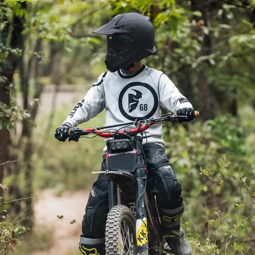 Miniatura 8 de Casco de motocross para niños, casco de motocross para niños, casco de motocross para todoterreno, UTV, BMX, casco de motocicleta con guantes
