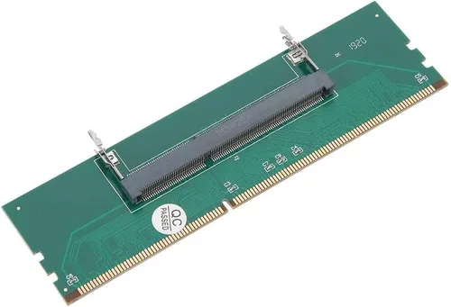 ASHATA Tarjeta adaptadora DDR3 para computadora portátil a escritorio, adaptador de conector de memoria DIMM para computadora portátil SO-DIMM