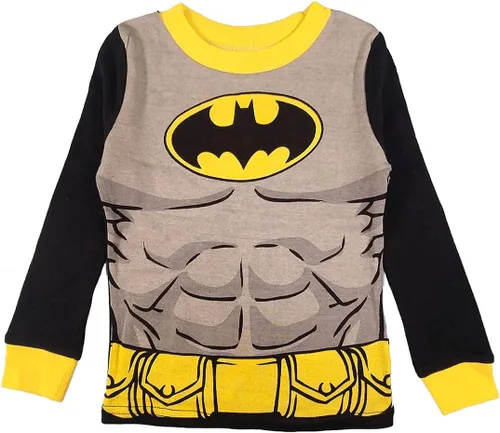 Miniatura 2 de DC Comics Conjunto de pijama de cuatro piezas de Batman para niños pequeños