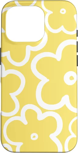 Miniatura 19 de iPhone 16 Cute Flower Pattern Wildflower Lemon Yellow and White Floral Case