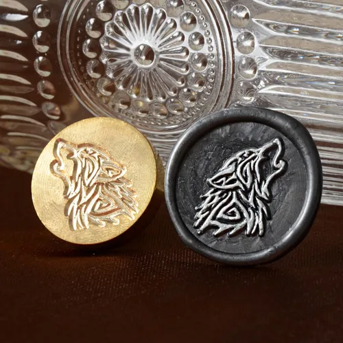 Miniatura 3 de Sellos de cera de sellado de patrones de animales, sellos de cobre y empuñadura de madera, kit de sellos de cera para sobres de tarjetas, embalaje