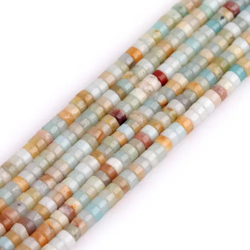 Miniatura 21 de GEM-Inside - Cuentas espaciadoras de Rondelle de 0.079 x 0.157 in, color natural mixto, multicolor, jade heishi, cuentas espaciadoras para Jade