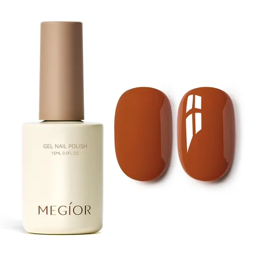 Miniatura 58 de MEGIOR Esmalte de uñas de gel blanco de 0.5 fl oz, color blanco antiguo, secado con luz UV, esmalte de gel francés, arte de uñas, salón de manicura