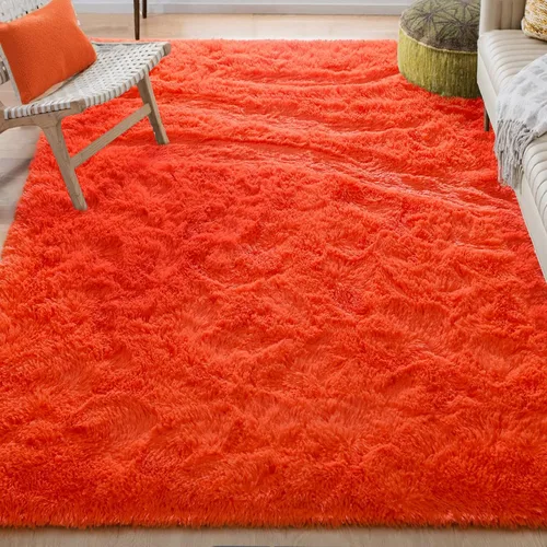 Miniatura 158 de Merelax Alfombra Moderna Suave y Esponjosa Shaggy para Dormitorio Sala de Estar Decoración de Sillas Pequeñas Alfombras Tapetes para Pies Piso, Verde