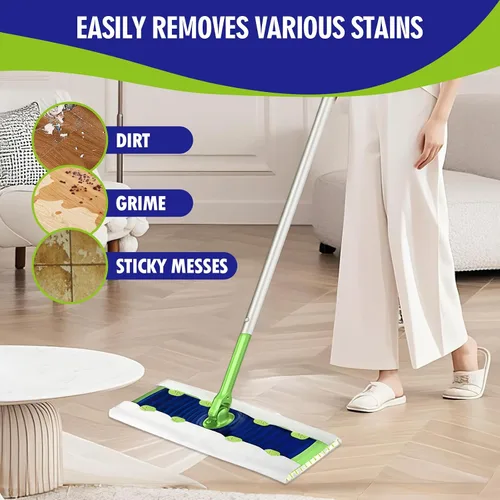 Miniatura 4 de 20 paños de limpieza húmedos XL resistentes compatibles con Swiffer Sweeper XL Mop, almohadillas húmedas desechables tamaño XL para limpieza