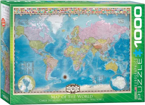 EuroGraphics Puzzle de mapa del mundo (1000 piezas)