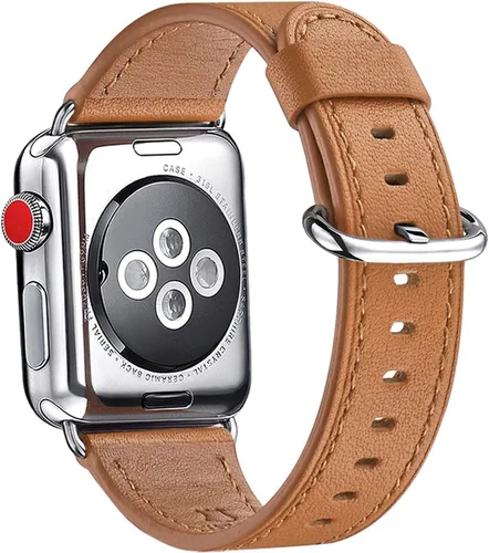 Miniatura 31 de WFEAGL Compatible con Apple Watch Banda 38mm 40mm 41mm para Mujeres, Correa de Cuero de Grano Superior para iWatch Ultra SE & Series 9 8 7 6 5 4 3