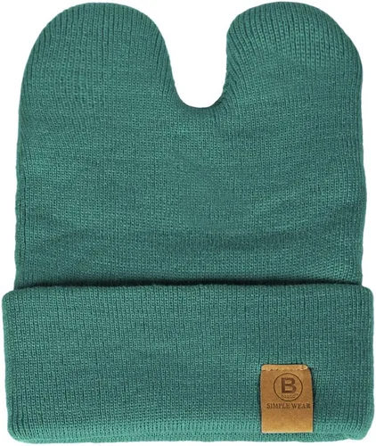 Miniatura 3 de Gorro de punto unisex con orejas de conejo y gato para bebés y niños