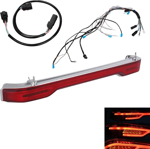 Miniatura 10 de TCMT Clear Len King Trunk LED Tail Light Assembly Wiring Harness Fits For Harley Touring Road King Road Street Electra Glide Tri Glide Ultra Limited