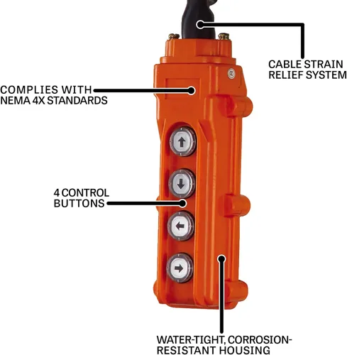 Miniatura 2 de JET Colgante de control de cuatro botones, cable de 20' (PBC-420CN)