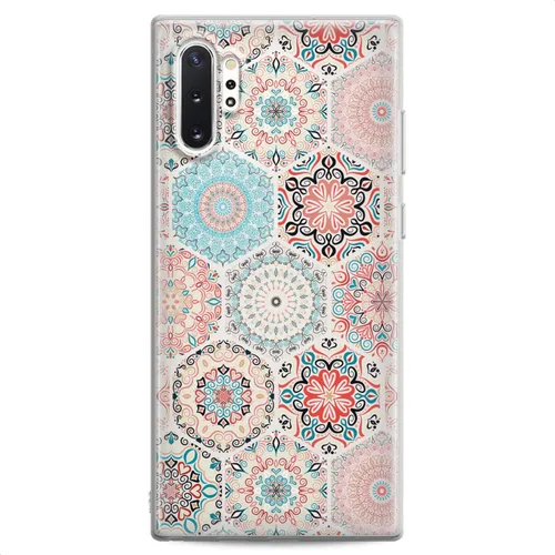 Miniatura 12 de Funda compatible con Samsung S25 S24 S23 FE S22 Plus S21 Ultra S20+ S10e Note 20 S9 Clear Tribal Totem Design Print Phone Cute Pink Feather Catcher