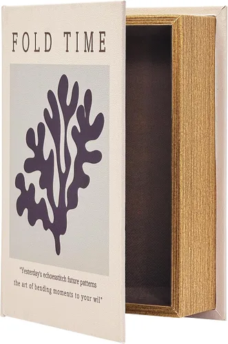 Miniatura 34 de PACOLO Cajas decorativas para libros, cubierta de madera sintética para guardar joyas ocultas, dinero y dinero en efectivo (As de corazones)