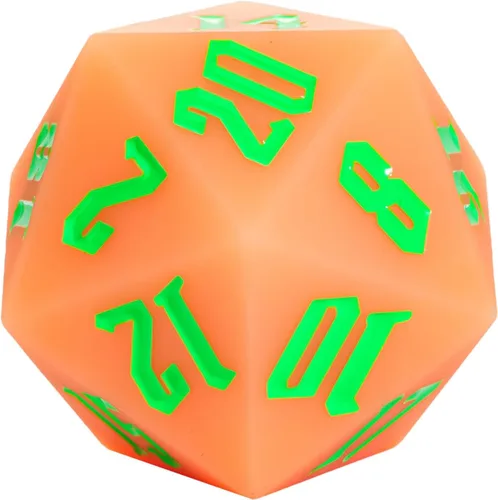 Miniatura 9 de Silicona D20 de 2.165 in, dados individuales de 20 caras gigantes D20 D20, colores camuflaje, tacto suave y cómodo, gorila perfecta