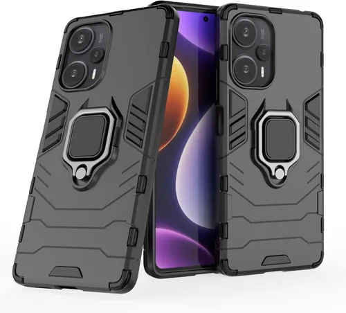 Miniatura 2 de Funda para Xiaomi Poco F5 5G, soporte magnético para automóvil para Xiaomi Poco F5 5G 23049PCD8G/Redmi Note 12 Turbo 5G 23049RAD8C0 Case Negro