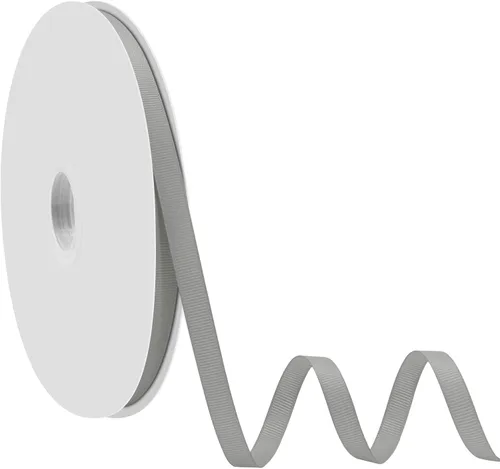 Miniatura 28 de Cinta blanca de grogrén de 1-1/2 pulgadas x 50 yardas para envolver regalos, muy adecuada para decoración de bodas, ramos, manualidades, costura
