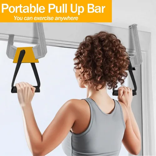 Miniatura 4 de Portable Pull Up Bar - Adjustable Doorway Home Gym with 330lbs Capacity - No Screw Installation for Workout Anywhere - Lightweight Travel Fitness