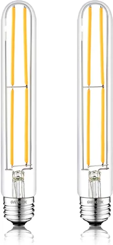 Miniatura 26 de Bombillas LED tubulares T10 de 5 pulgadas, bombillas Edison vintage E26 de 4000 K, regulables, 4 W igual a 40 vatios, 400 lúmenes, bombillas