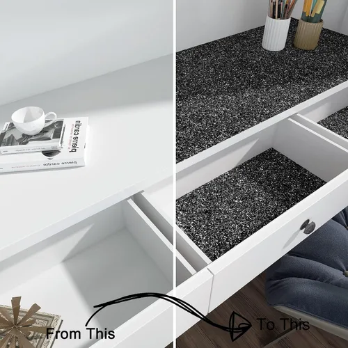 Miniatura 6 de Decotalk Papel tapiz con purpurina de 354 x 17.7 pulgadas, para pegar y pelar, papel tapiz negro con purpurina para paredes, papel de pared