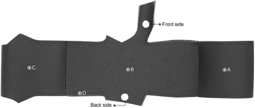 Miniatura 5 de Funda de volante de cuero genuino cosida a medida para Toyota Avalon RAV4 2019 2020 2021 2022 2023 2024/Camry 2018-2024 / Corolla 2020-2025/Venza
