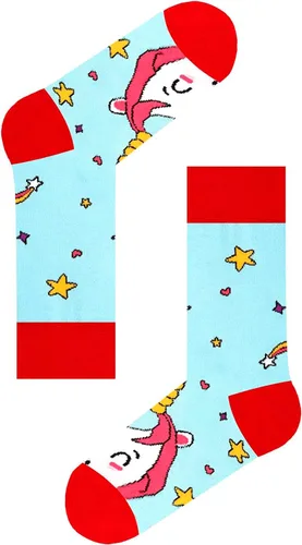 Miniatura 6 de Zmart Paquete de calcetines de animales para niñas, regalos de llama y unicornio, calcetines de corgi y pollo, 5 pares para niños