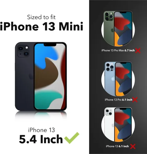 Miniatura 2 de ZAGG InvisibleShield Glass Elite Privacy - Protector de pantalla de privacidad de 360 a 4 vías, hecho para Apple iPhone 13 Mini, protección contra