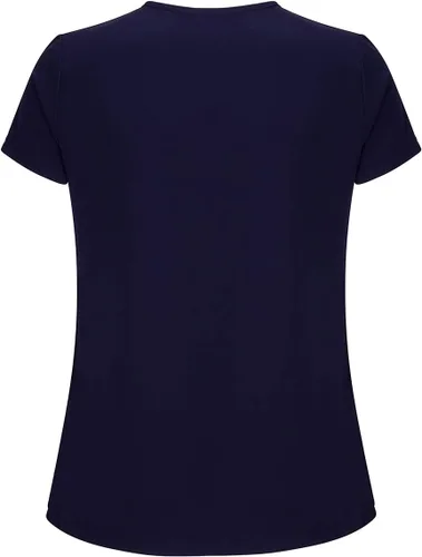 Miniatura 3 de Natural Uniforms - Conjunto fresco y elástico de ropa quirúrgica con camisa cuello en V y pantalón cargo para mujer, tallas regulares y pequeñas