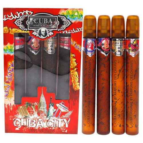 Cuba Cuba City - Juego de regalo de 4 piezas de 1.17 onzas para mujer, 1.17 onzas, 1.17 onzas, New York (I0075457) para mujer