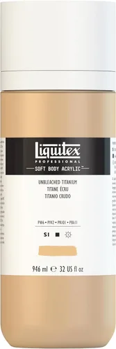 Miniatura 55 de Liquitex Professional Soft Body - Pintura acrílica, botella de 2 onzas (59 ml), blanco titanio Titanio Blanco