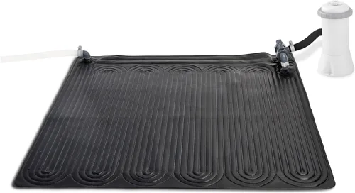 Intex 28685E Tapete Calentador Solar de Agua para Piscina de 47 Pulgadas x 47 Pulgadas para Piscina Sobre el Suelo de 8,000 Galones con Conexión de