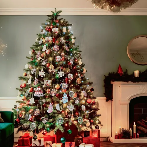 Miniatura 7 de Adornos de Navidad personalizados de gnomo 2023, familia de 2, 3, 4, 5, 6 – Adorno de Navidad personalizado con nombre para árbol de Navidad